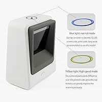 Vista 3 de symcode - Escáner de código de barras 2D, lector de código de barras USB omnidireccional manos libres para escaneo de pantalla de computadora