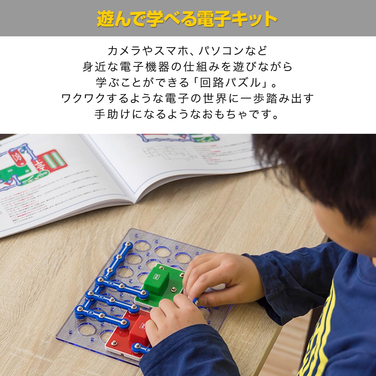 Amazon.co.jp: RiZKiZ 回路パズル 【実験数188通り/ギフト包装】 電子 