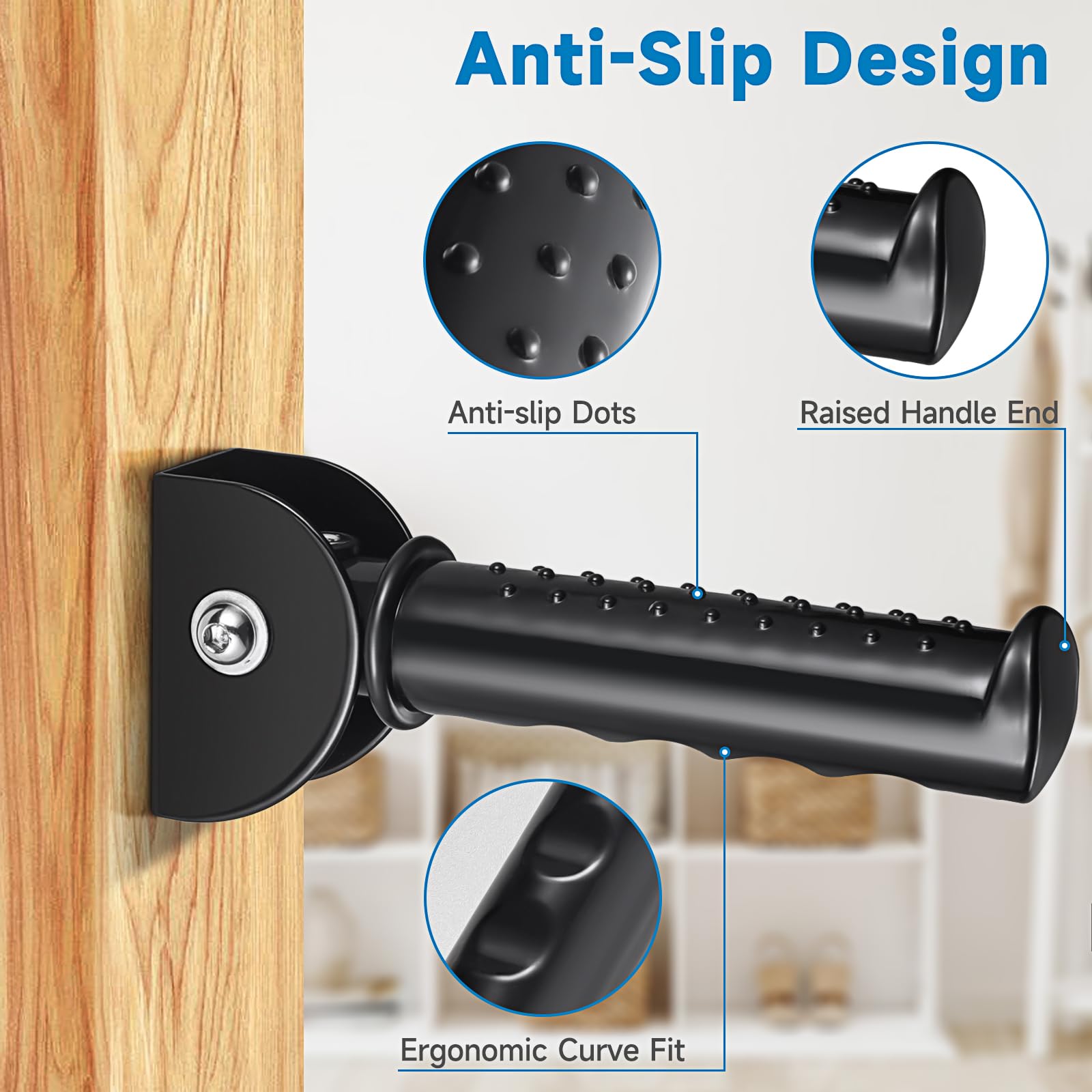 Barra de agarre para puerta/escaleras, asas de asistencia de seguridad para ancianos, mango de asistencia abatible para puerta, barra de agarre antideslizante para personas mayores, ancianos,