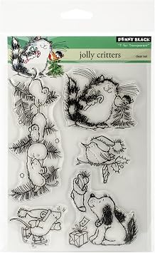 Penny Black 30-264 Decorative Rubber Stamps, Jolly Critters