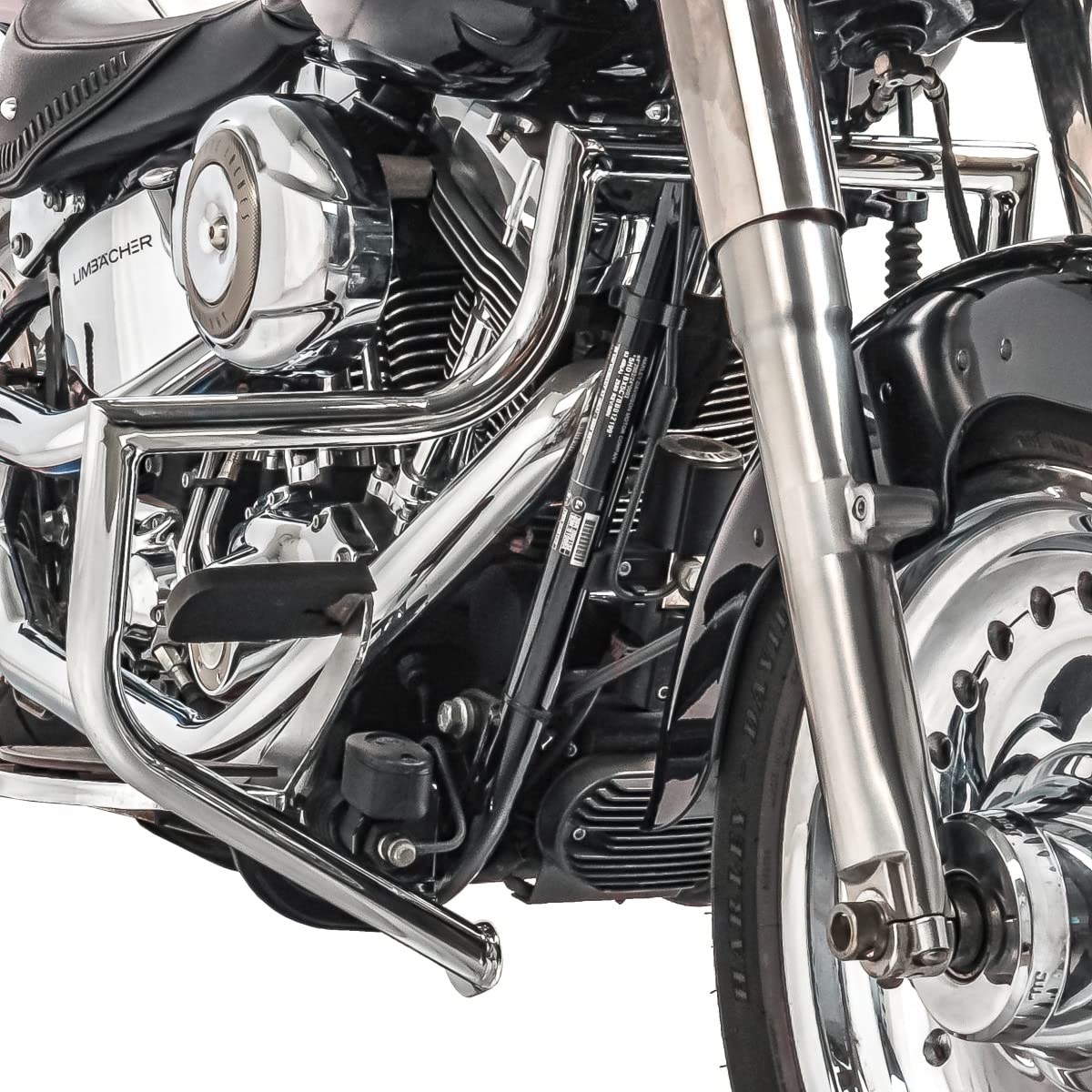 Sturzbügel Kompatibel mit Harley Davidson Heritage Softail Classic 00-17 Craftride ST1 Chrom