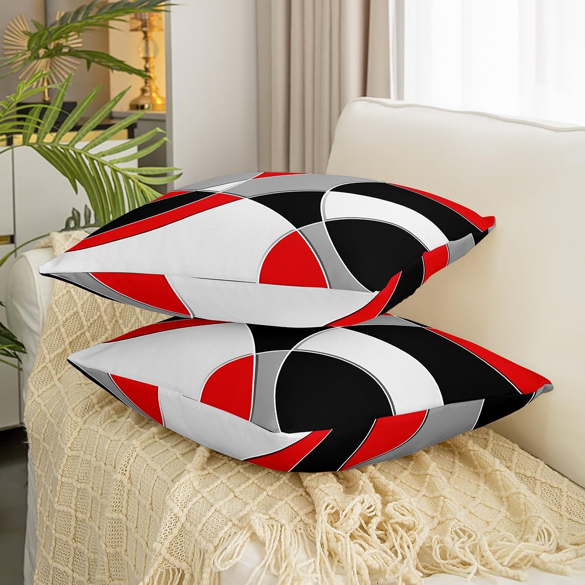 Fodera per cuscino in lino geometrico foglia marrone chiaro per auto, soggiorno, divano, camera da letto, decorazioni per la casa, federa 40x40 45x45 50x50 60x60  15