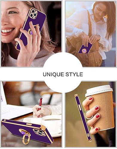 Miniatura 7 de BENTOBEN Funda para iPhone 11 Pro Max, funda para iPhone 11 ProMax, ajuste delgado, soporte de anillo con soporte de soporte, protección a prueba de