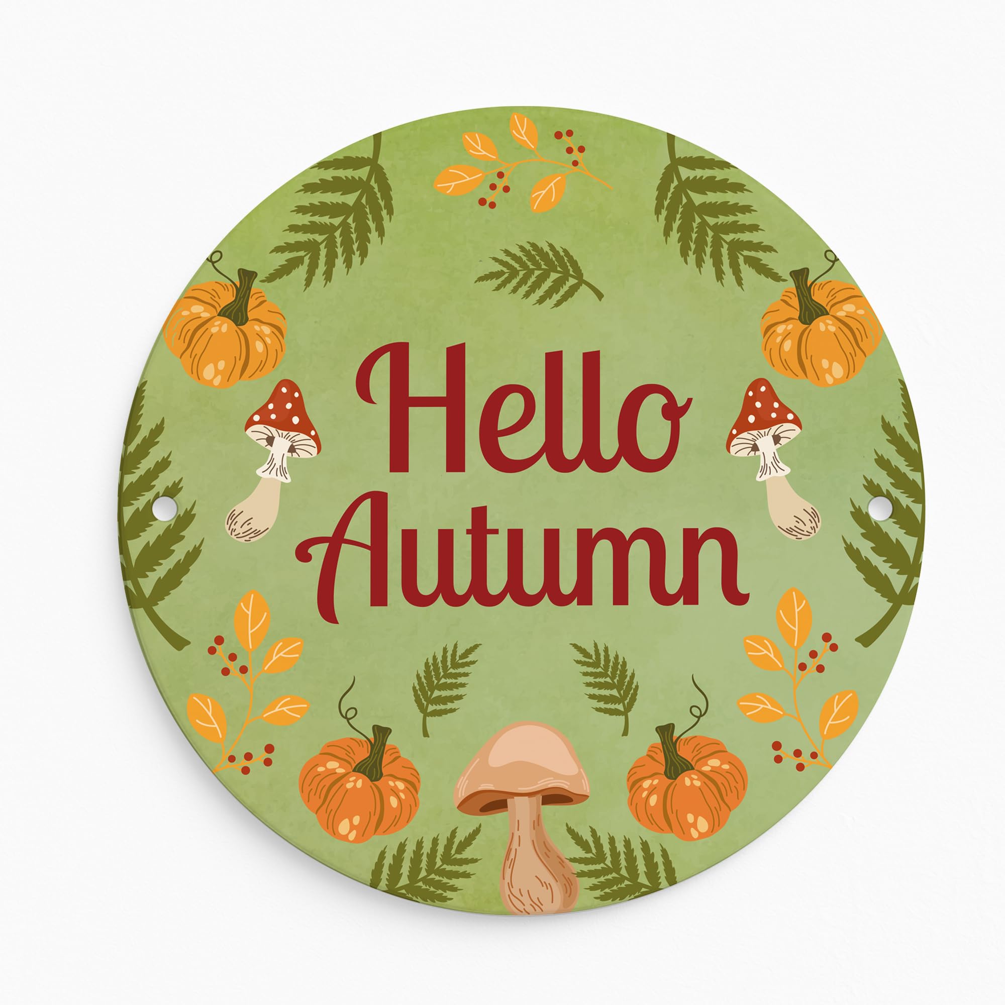 Red Ocean Hello Autumn Hanging Acrylic Plaque Autumn Decor Leaves Maple Accessories Decor For Thanksgiving and