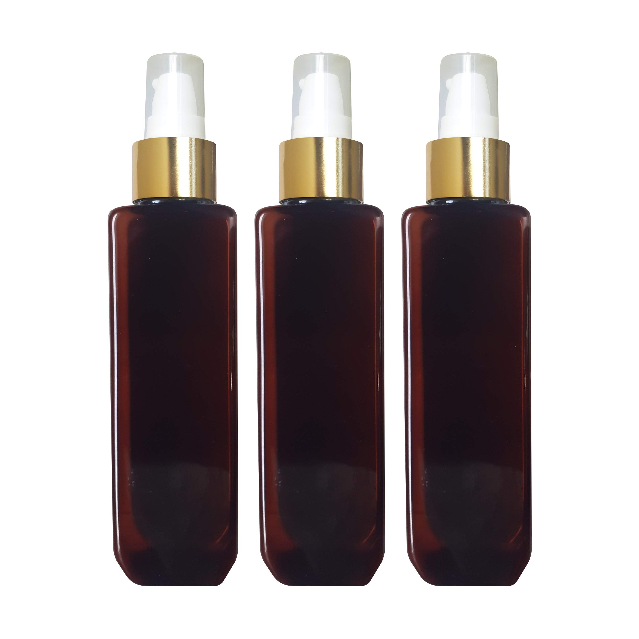 MARKSCLEAR Zenvista Empty Pump Lotion/Dispenser Pump Bottle Cosmetic Container for Shampoo Bottle, Hair Oil Bottle, Sanitizer Spray Bottle, Sprayer, Amber Bottle-200ml (Pack Of 3)-image-31