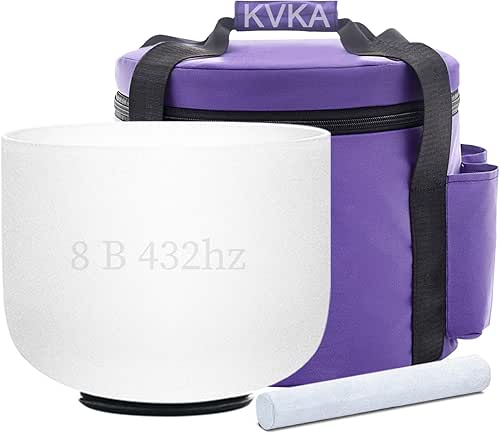 KVKA Bol Chantant en Cristal 8 Pouces (20,3 cm) -