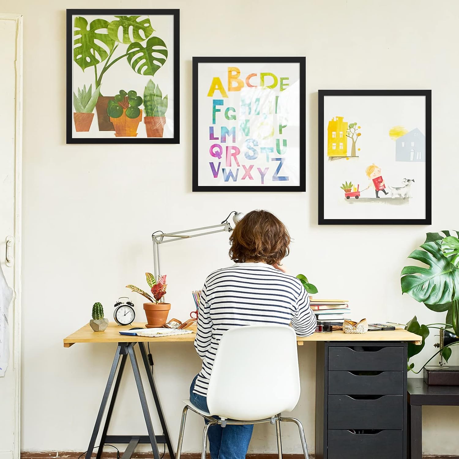 Matte Black 18x24 Frame - Single Frame, 18 x 24 Poster Frame for Artwork, Puzzles, Photos and Movie Posters Picture Frames
