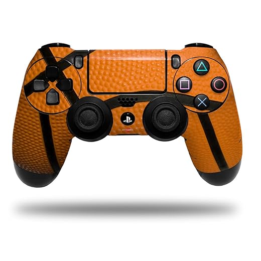 WraptorSkinz Skin compatible with Sony PS4 Dualshock Controller PlayStation 4 Original Slim and Pro Basketball (CONTROLLER NOT INCLUDED)