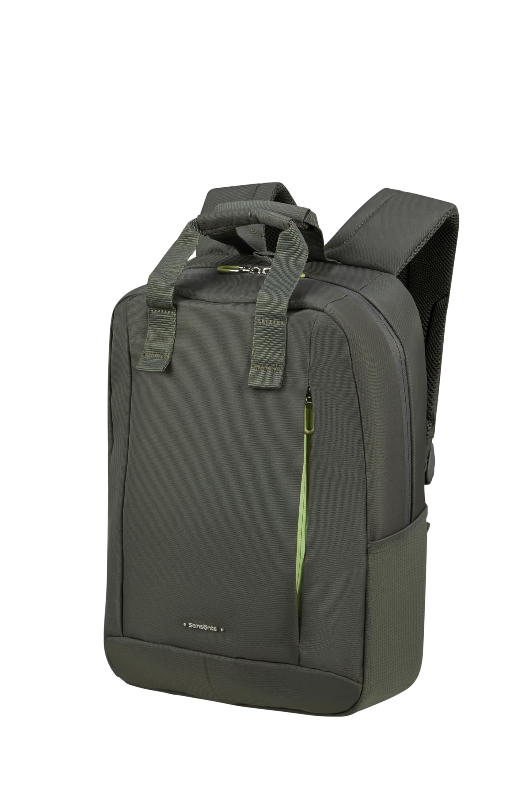 Samsonite Guardit Classy - Laptop-Rucksack mit Griffen 14,1 Zoll, 38 cm, 15,5L, Grün (Gunmetal Green)
