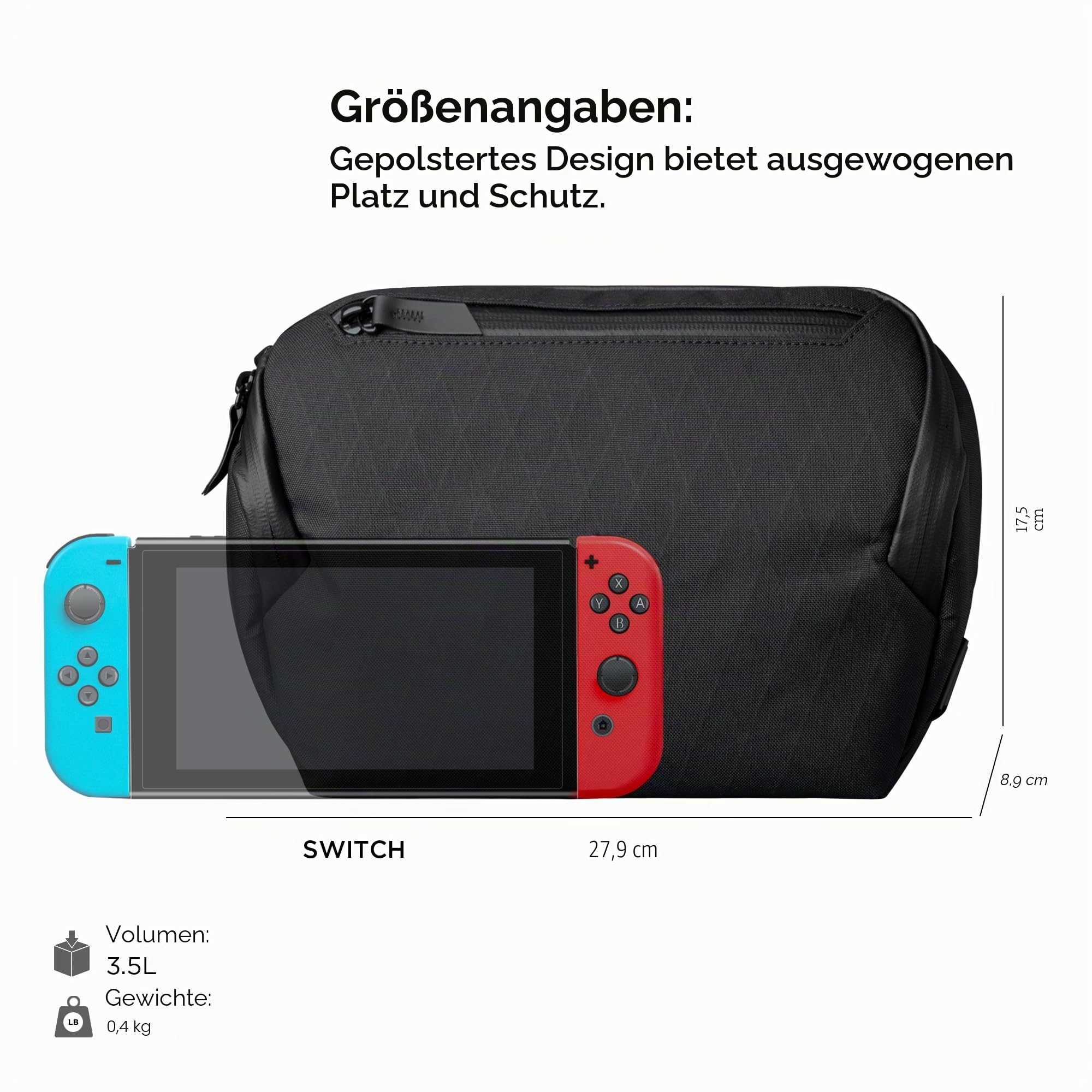 ALPAKA Vertex Pouch – Sling Bag Herren mit Magnetverschluss | Abnehmbarer Riemen, ergonomischer Griff, wetterfester Stoff, für Elektronik & Zubehör