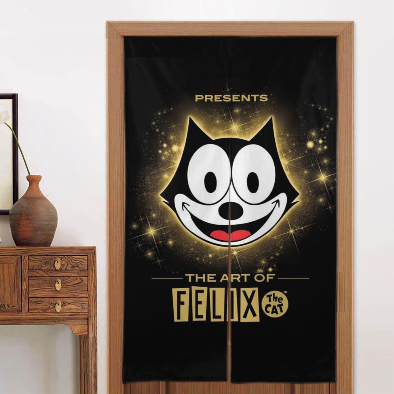d*9様 フェリックス・ザ・キャット のれん 日本製 Amazon｜フィリックスザキャット のれん おしゃれ 遮光 目隠し 暖簾