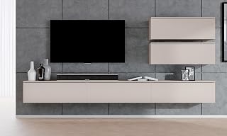 Anbauwand Loriano V Wohnwand beige Kaschmir 300 cm breit
