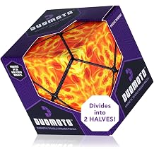 Fun in Motion Toys Duomoto Magnetic Transforming Cube - Shape Shift Double Creative Puzzle with 96 Rare Earth Magnets - Transform Over 100 Shapes - Creator of Shashibo & Cubendi
