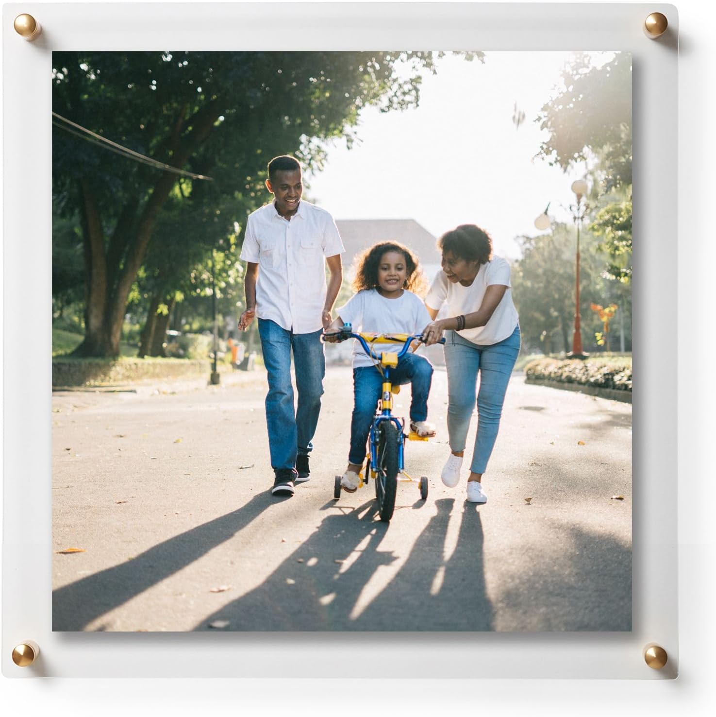 COOL MODERN FRAMES 12x12" Clear Double Panel Floating