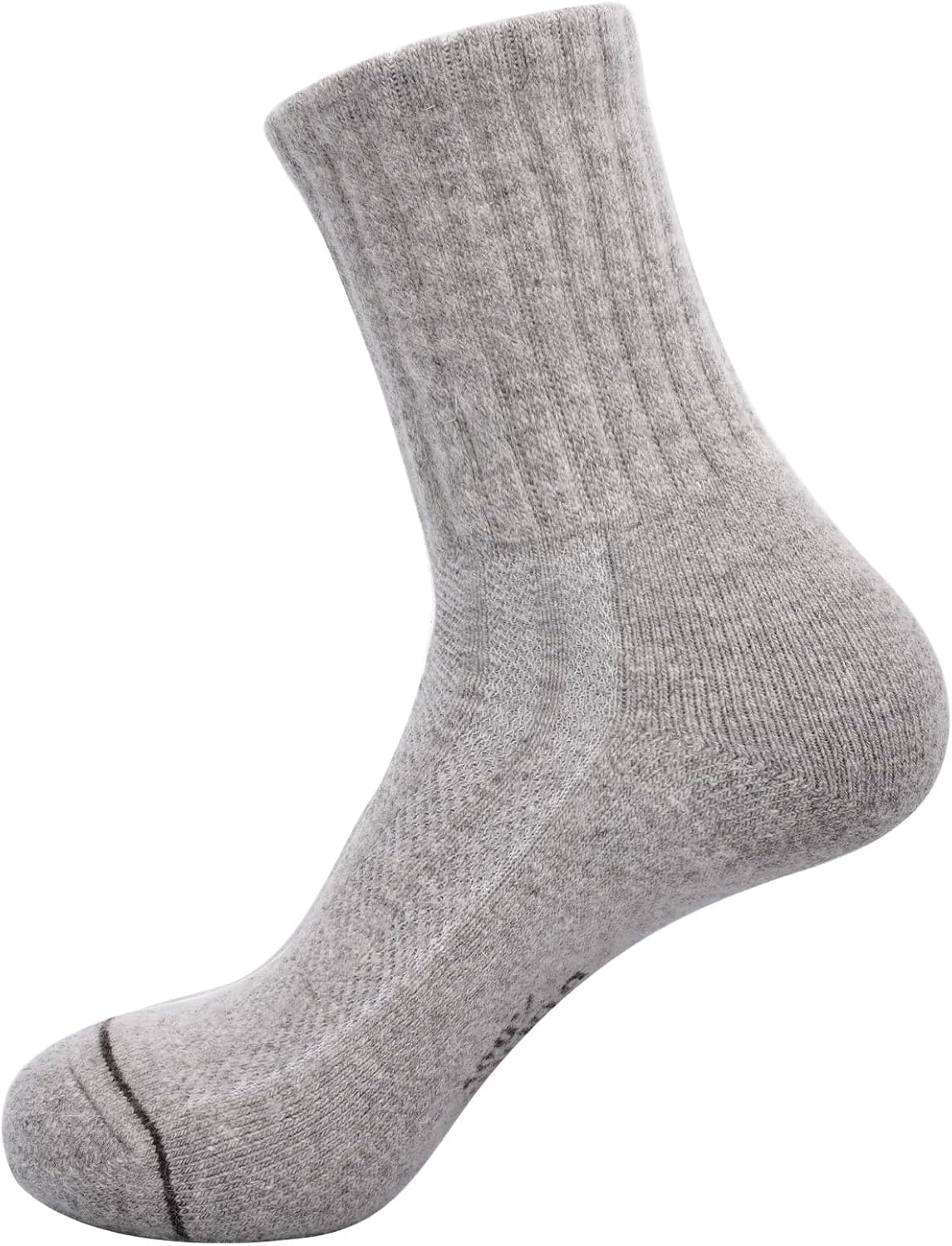 90% Mongolian Wool Socks for Women & Men–Undyed Wool Socks,Cozy Winter Socks for Hiking,Home & Sleeping –1/3/5 Pairs