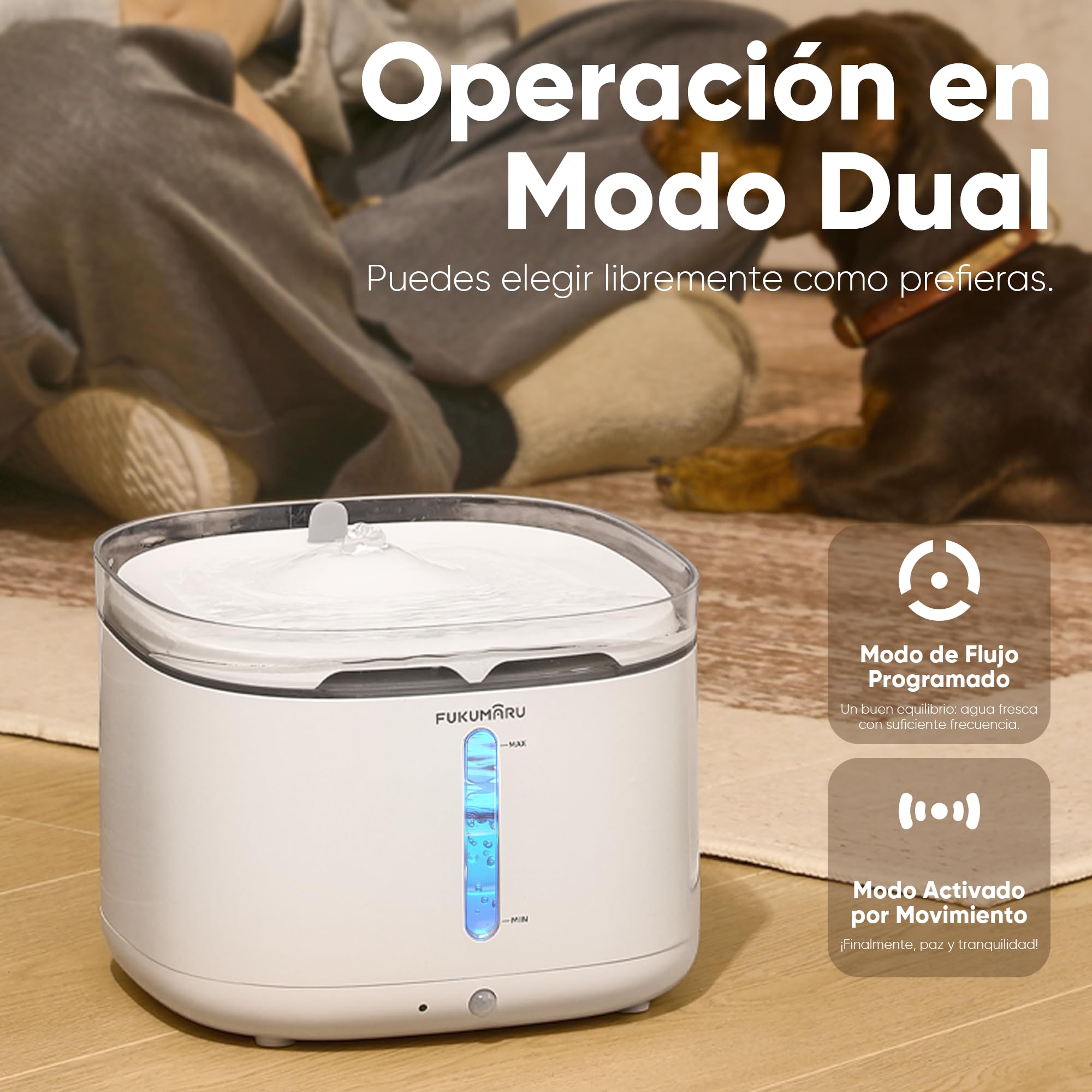 FUKUMARU Fuente para perros y gatos W10-E