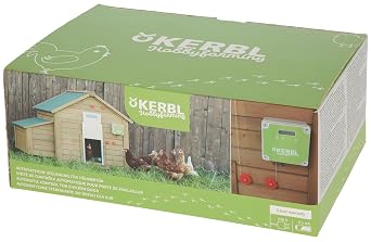 Kerbl Hobbyfarming Automatische Steuerung für Hühnertür Hühnerklappensteuerung Kunststoff mit Lichtsensor 3 Jahre Garantie