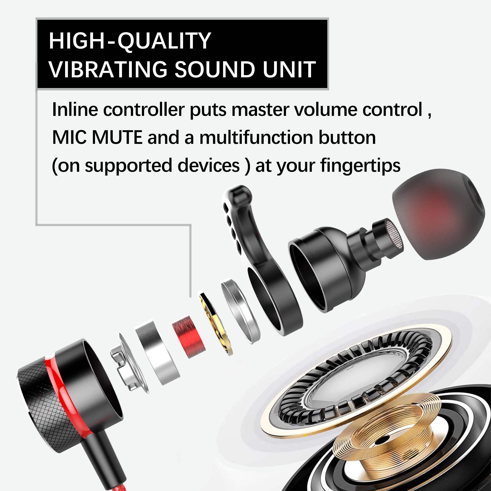 KASOTT SoundMaster Pro V1 - Auriculares para juegos con controladores de audio duales, Battle Buds, micrófono en línea con silencio y control de volumen, compatibles con Xbox Series, Xbox One, PS5