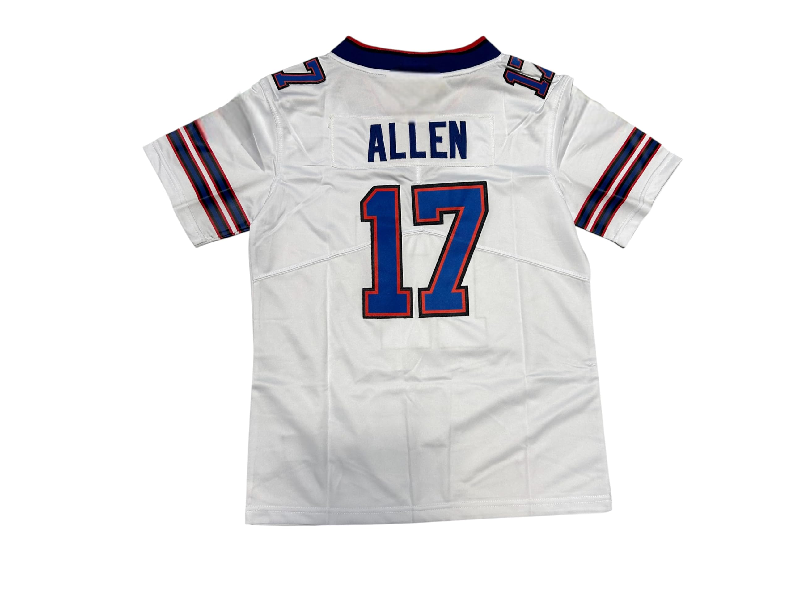 Custom Stitched Josh Allen Youth White Jersey NO Logos