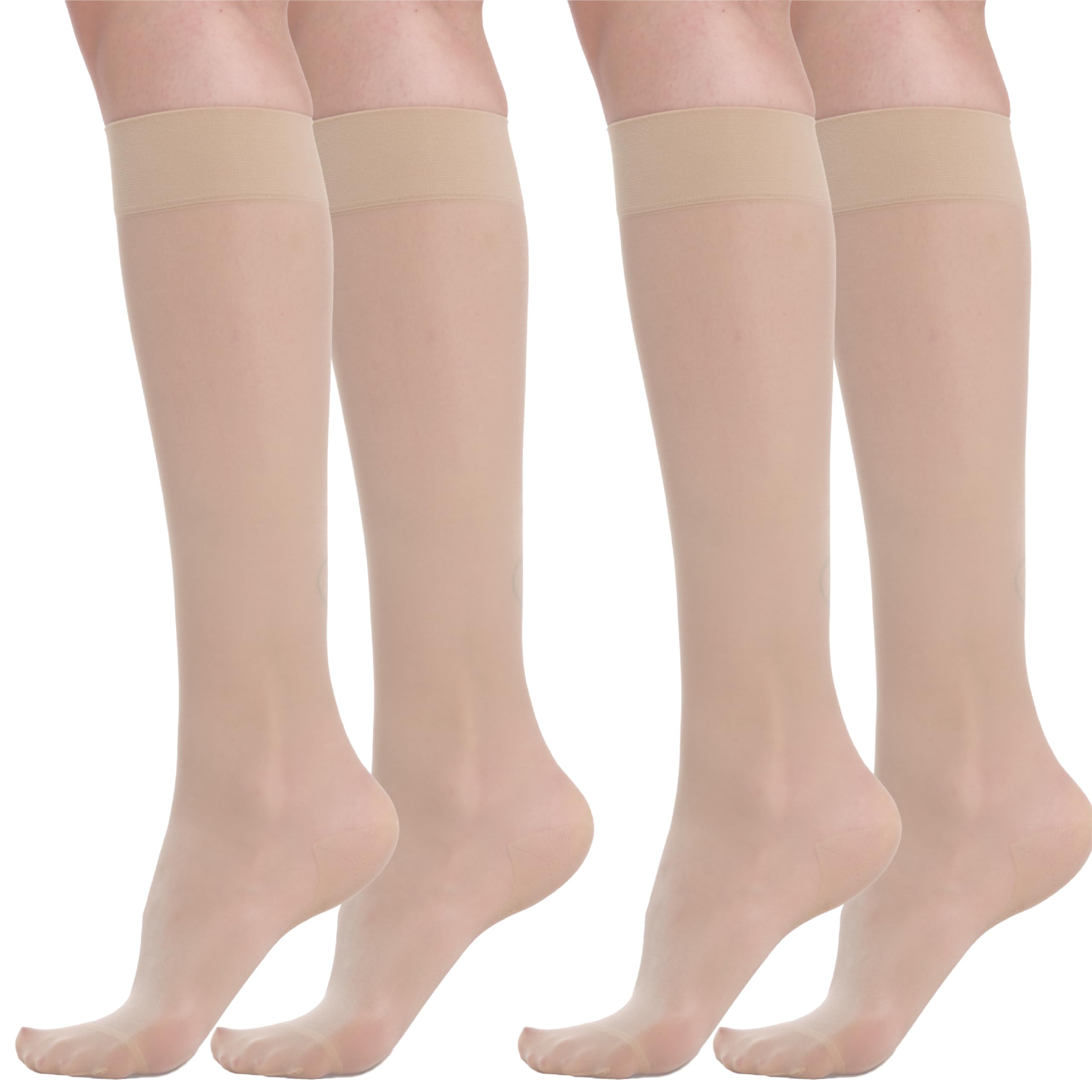 BeOnTop Kompressionsstrümpfe Damen 70 Den - Kniestrümpfe Damen 17-18 mmHg, Stützstrümpfe Damen Comfort Support Line Compression Socks, Socken Damen by Gambetti - Made in Italy