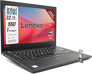 Lenovo, Intel Core i5 Laptop, Ram 32 GB, SSD 1 Tb, Ready to Use with Libre, Notebook with 14 inch HD Display, Supplied wit…
