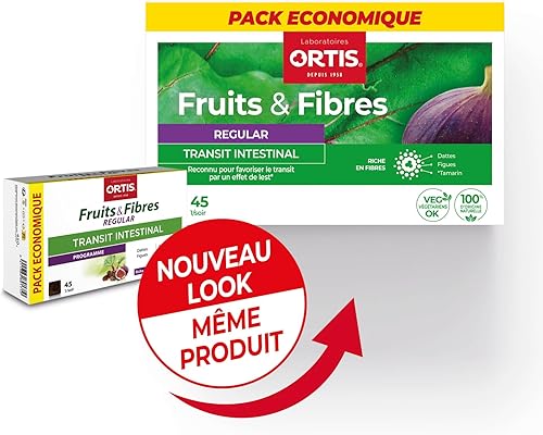 Miniatura 3 de Ortis Frutas y fibras Regular 45 cuadrados para masticar