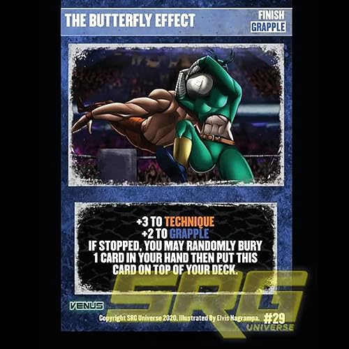 Miniatura 4 de GTS Distribution Supershow Cosmic Crusader Venus - Juego de cartas y dados de lucha libre. Baraja de estructura SRG. Edades 12+, 2-6 jugadores,