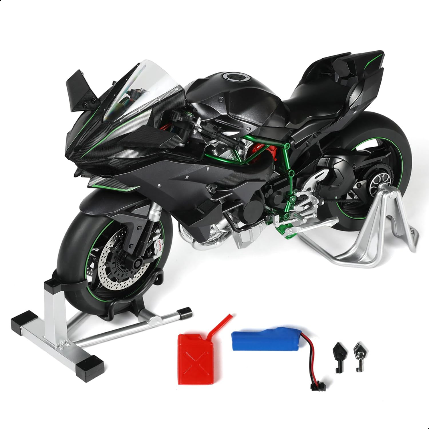 Amazon.com: Risopen 1:6 Motorcycle Model for Kawasaki Ninja H2R