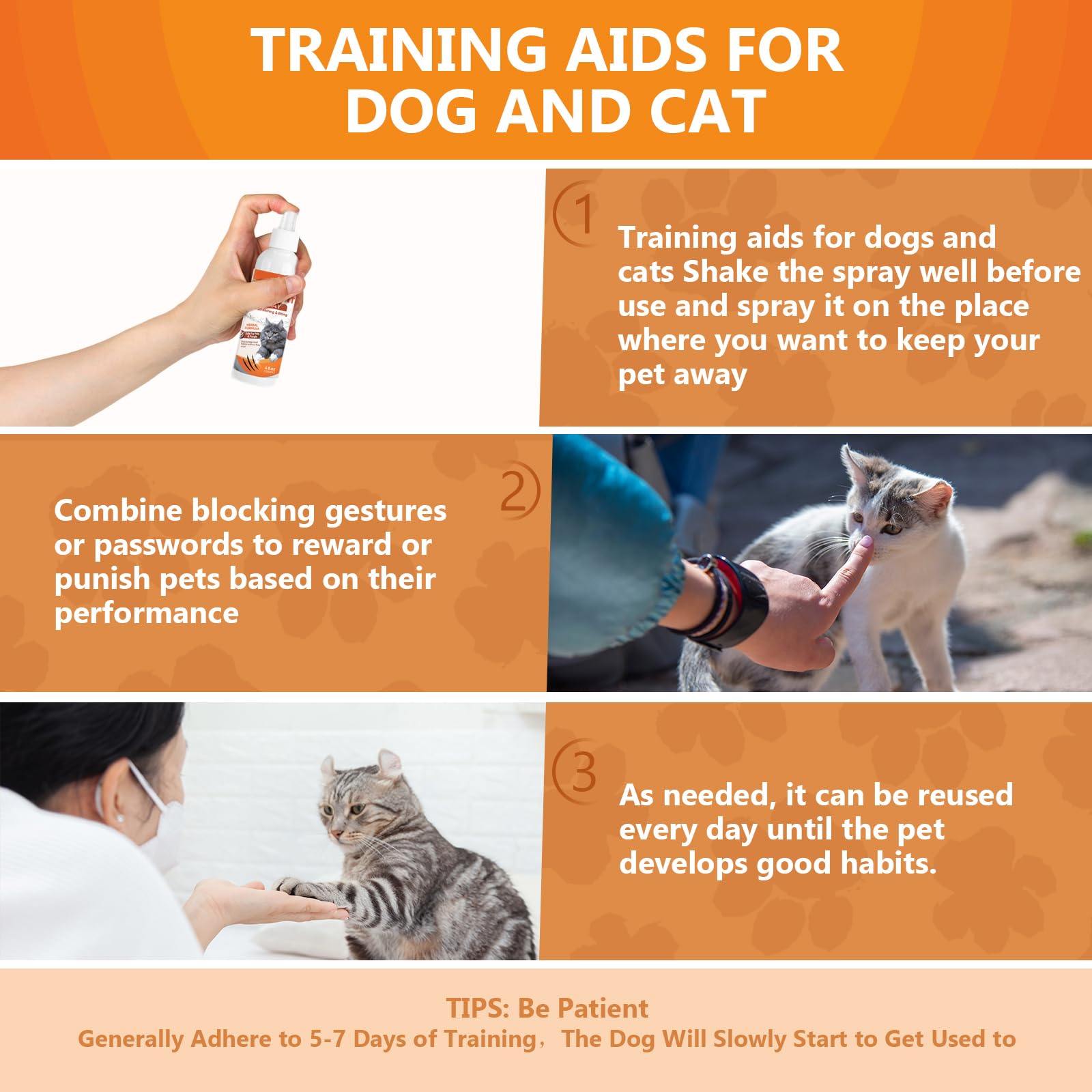 Dashr Katzenabwehrspray, kratzschutz Sofa Katze, Nicht Reizend und Rückstandsfrei, Für den Innen- und Außenbereich Geeignet, 120ML