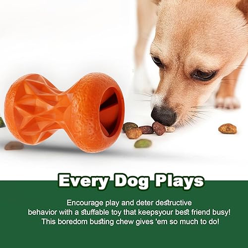 Miniatura 2 de Juguetes para perros grandes Juguete masticable de goma duradero para masticadores agresivos, bola de rompecabezas interactiva dispensadora de