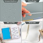 Spiral Notebook, A5 Size 5 Subject Notebooks College Ruled with Tabs and Removable Dividers, 300 Pages 100GSM Thick Spiral Ruled Lined Writing Journal Notebook for Work, School（6.2"x 8.5"）