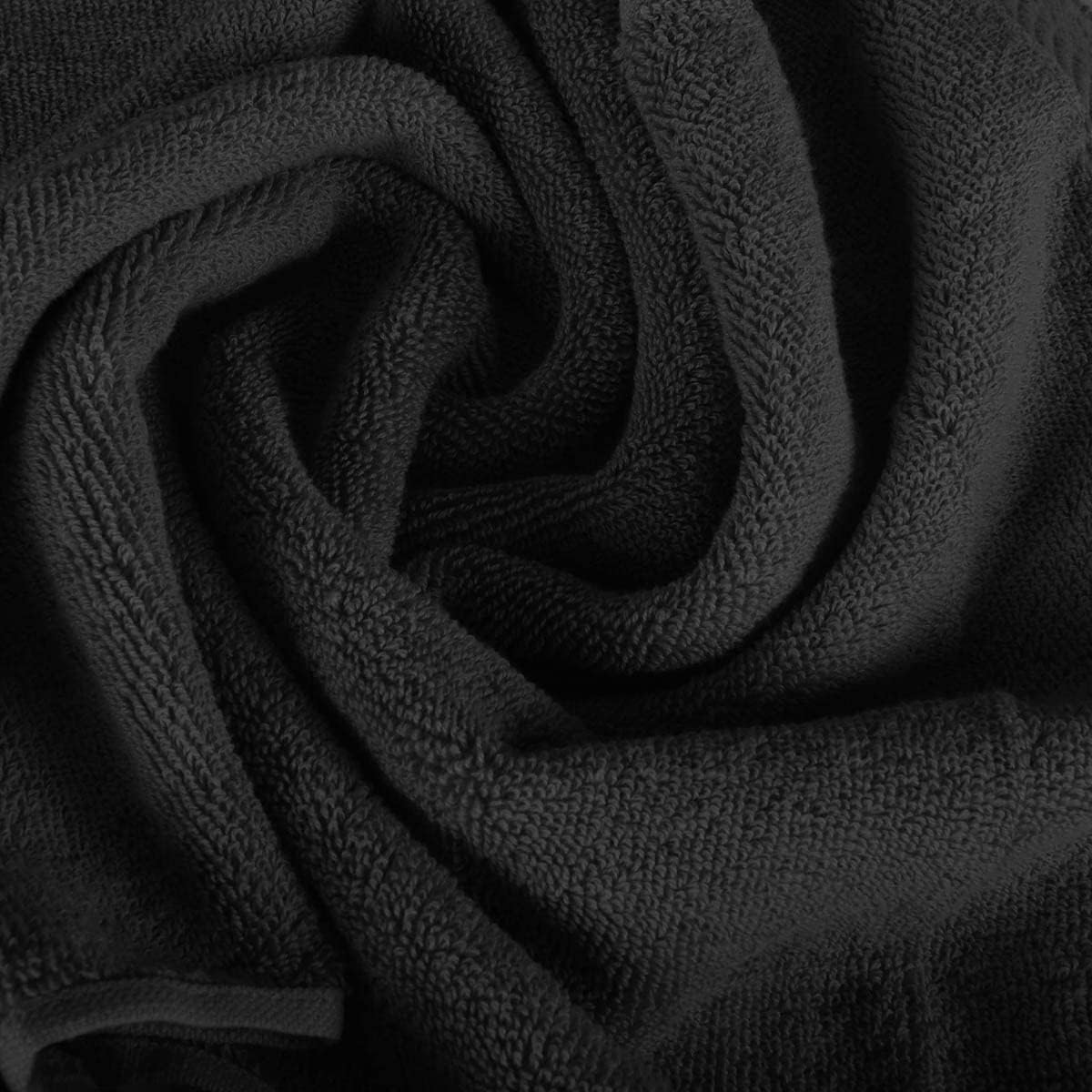 BY LORA Terry Absorbent Bath Towel Hand Towel and Wash Cloths Pink Set of 8 : Everything Else