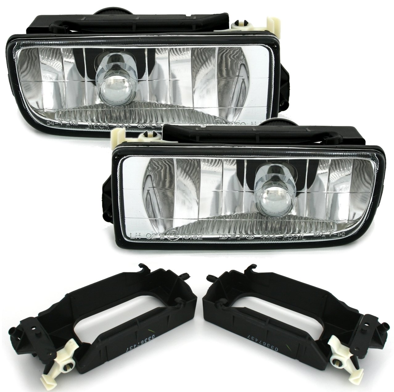 AD Tuning GmbH and Co. KG 960092 - Juego de Faros antiniebla, Cristal Transparente Cromado