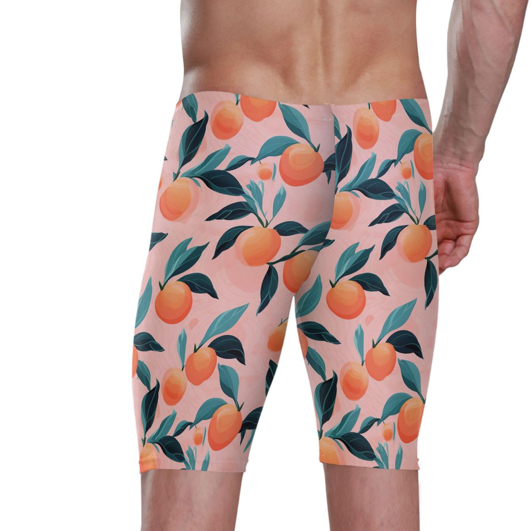 UMIRIKO Peach Fruit Swim Jammers for Men Athletic Durable S B0401933
