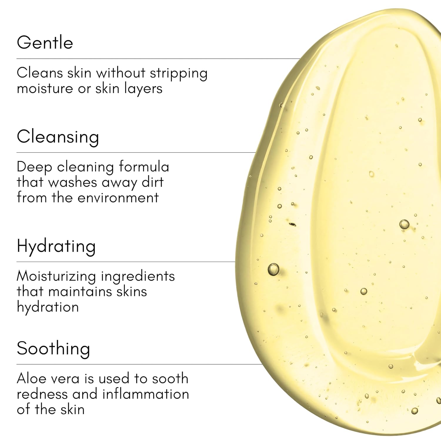 Aloe Glow Hydrating Facial Cleanser with Aloe and Rose Water, Deep Hydration Face Wash, Makeup Remover, 4.06 FL OZ - Image 8