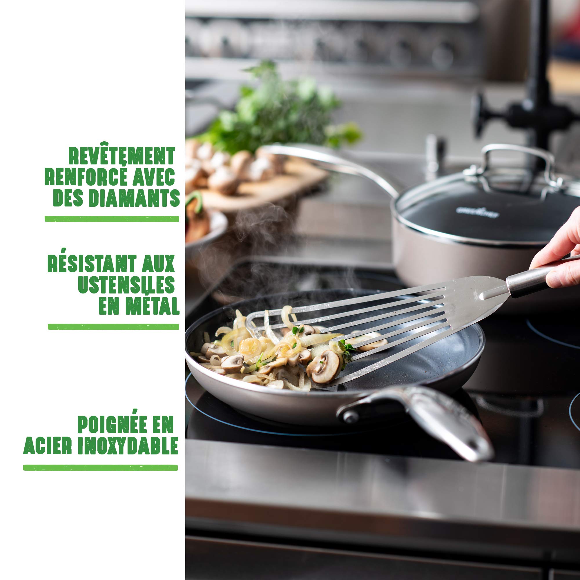 GREENCHEF ROYAL BRONZE CC001109-001 Poêle Aluminium, Bronze, 20cm