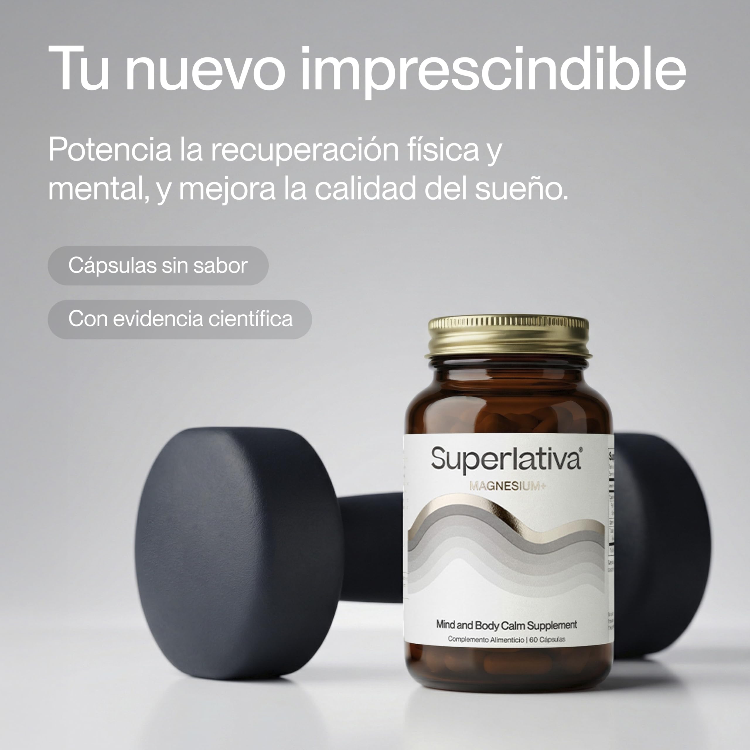 Magnesio Bisglicinato + ATAMg® Patentado – Alta Biodisponibilidad – Relajación Muscular y Mental – Reduce Cansancio y Fatiga – Sistema Nervioso – 60 Cápsulas Veganas | Superlativa Magnesium+ — view 8