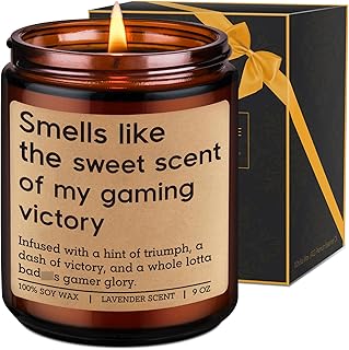 LEADO Candles, Gamer Gifts for Men, Women - Video Game Ideas, Gaming Gifts for Gamers, Boyfriend, Son, Husband, Dad, Teenage Boys, Girls - Funny Christmas, Birthday Presents for Video Game Lovers