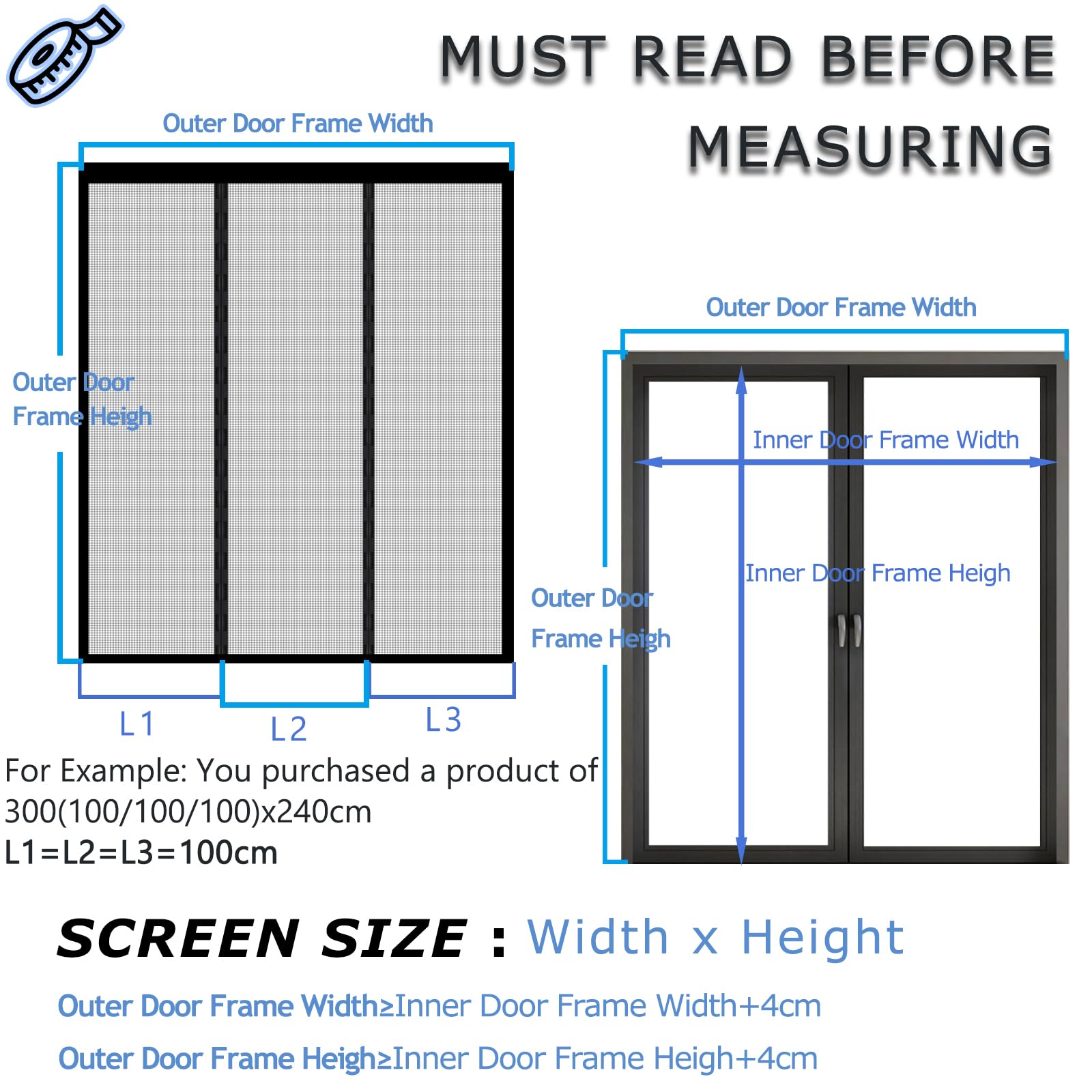Mosquitera Puerta Magnética Hecha a Medida – Cortina Mosquitera Personalizable para Puertas Exteriores, Balcones y Terrazas – Cierre Automático por Imanes – Protección Total contra Insectos