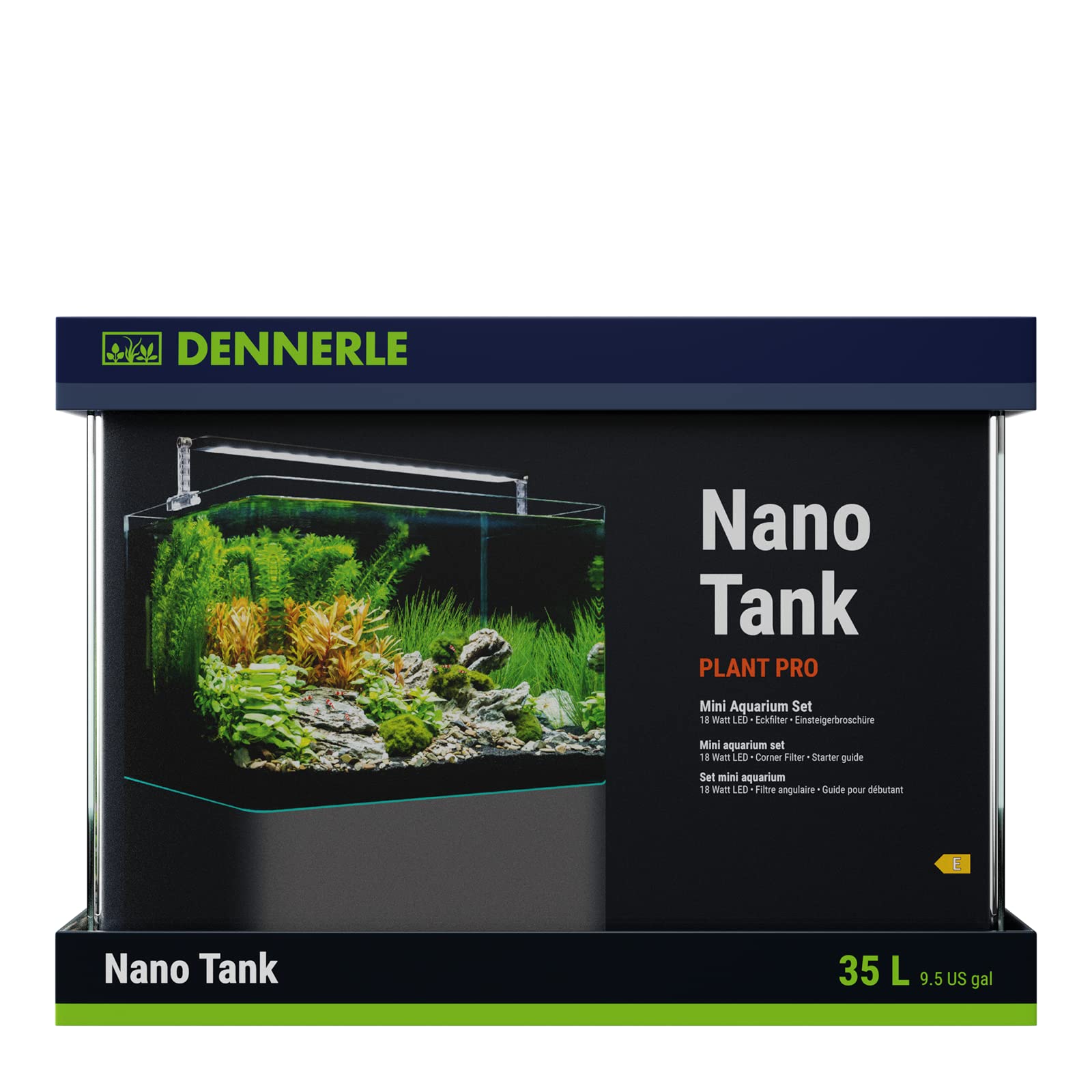 Dennerle Nano Tank Plant Pro, 35 Liter - 40 x 32 x 28 cm - Nano Aquascaping Aquarium Set