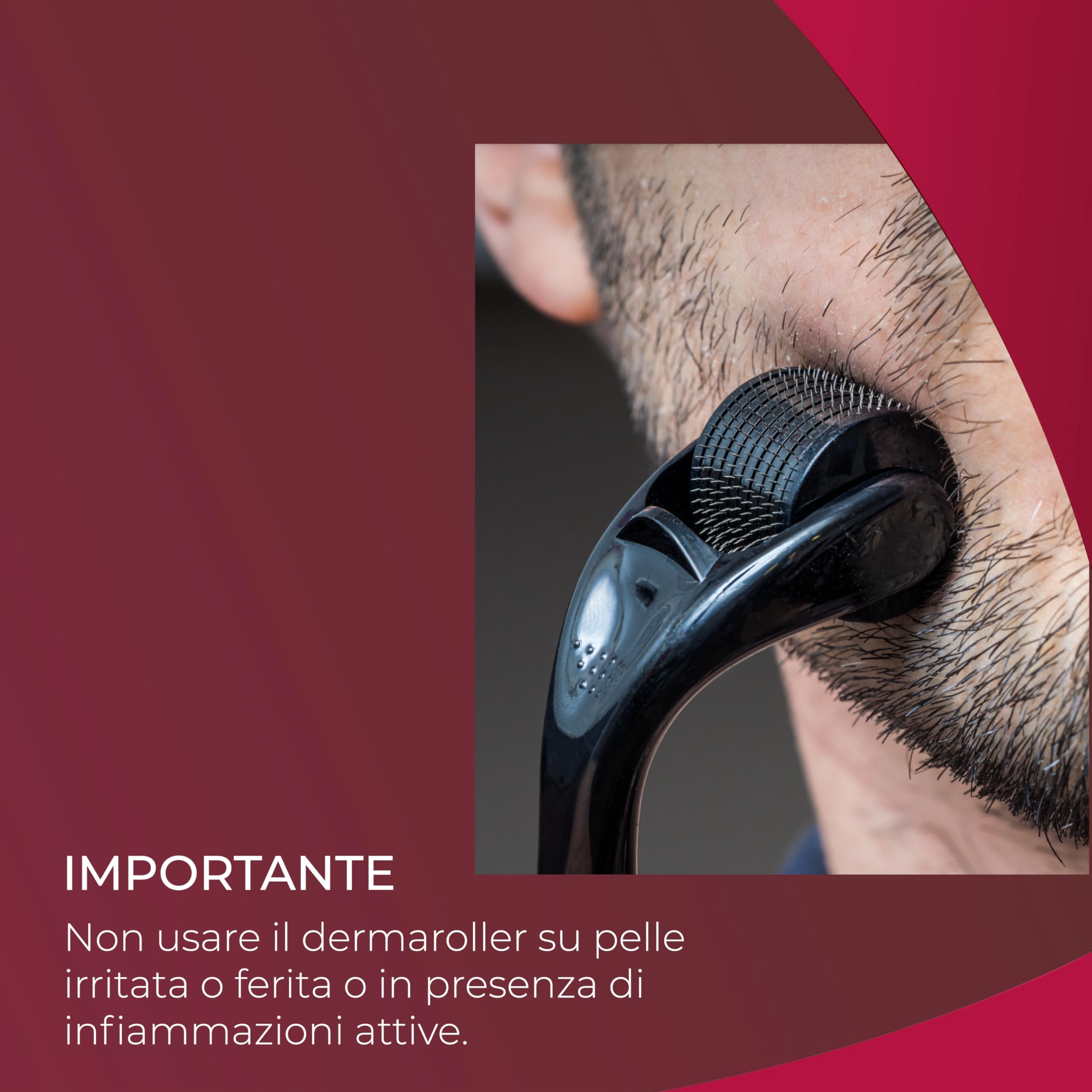 SEBORADIN Derma Roller 0,5 mm - Microneedling - Anti-caduta dei Capelli - Rigenerazione Capillare - Microcircolazione - Per Donne e Uomini