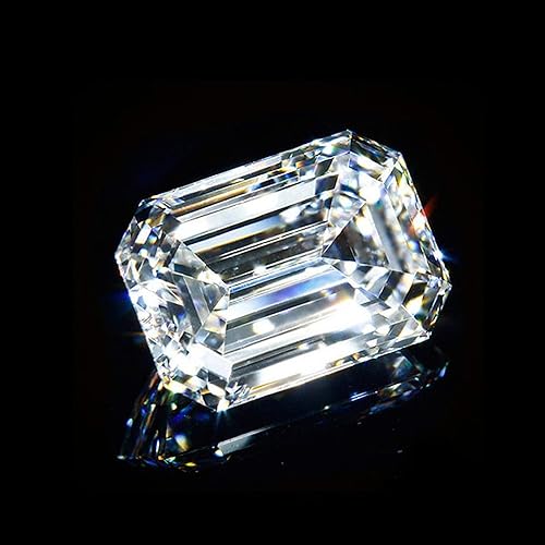 Miniatura 5 de MOIS Moissanita suelta de 2 quilates, diamante incoloro real, claridad VVS1, piedra preciosa brillante de corte esmeralda para hacer