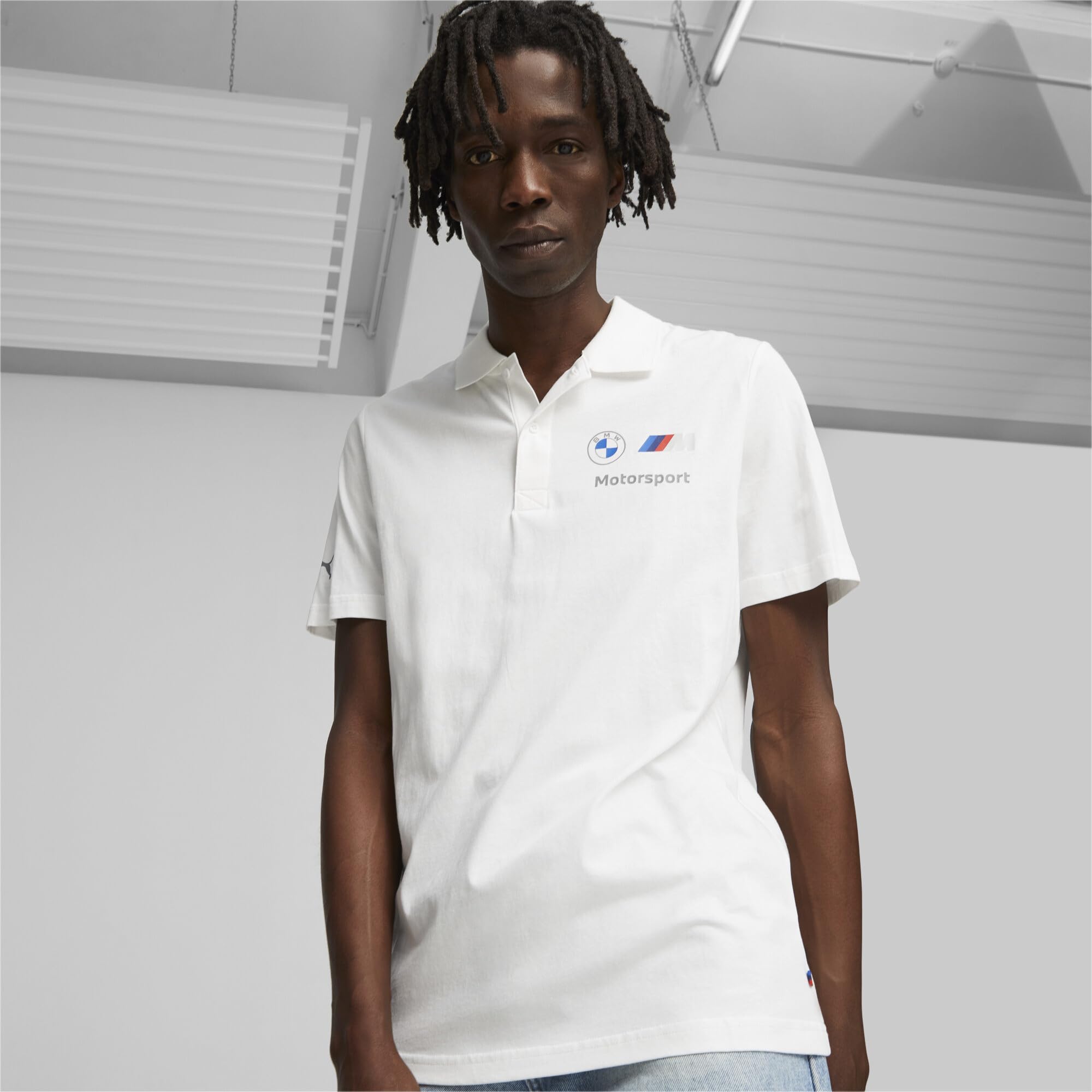 PUMA BMW MMS ESS Polo, Polos Hombre, PUMA White, L
