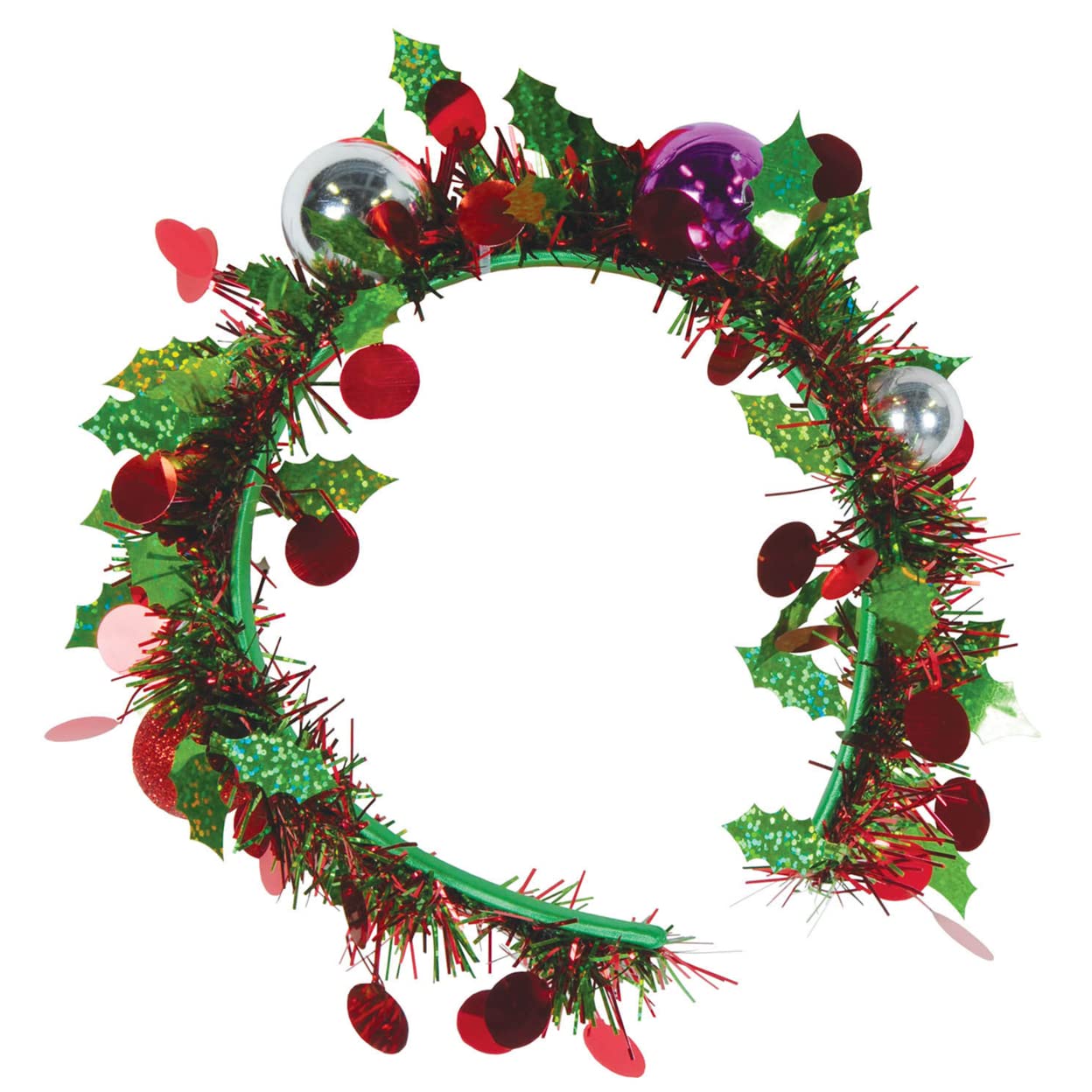 Christmas Tinsel Garland Headband | 1 Pc.