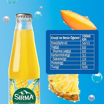 Sırma Vitamin C Mango & Pineapple Flavored Natural Mineral Water (24x200 ml)