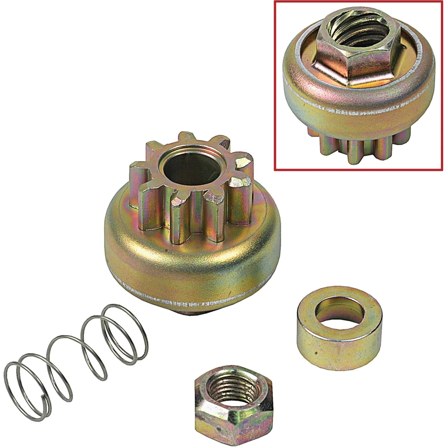 DB Electrical Drive 220-21003 Compatible with/Replacement for United Tech 4419240, 4419240-DV30SM, 7010340, DV44192, Rotation CCW, Teeth 9, United Tech Starters