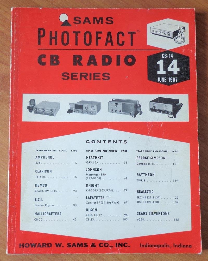 Sams Photofact CB Radio Series Vol. 14, CB14 June 1967 Howard W. Sams
