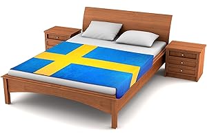 Fuzzy FlagsTM Premium Thickened Swedish Flag Blanket