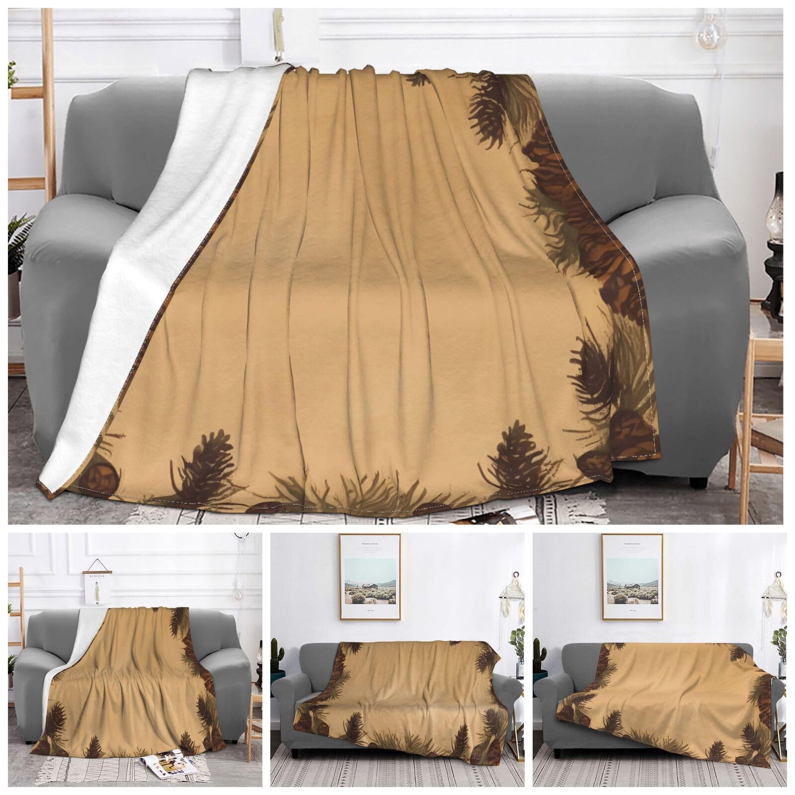 Couverture flanelle contre le froid plaid peluche chaud et lavable pour canapé toutes saisons