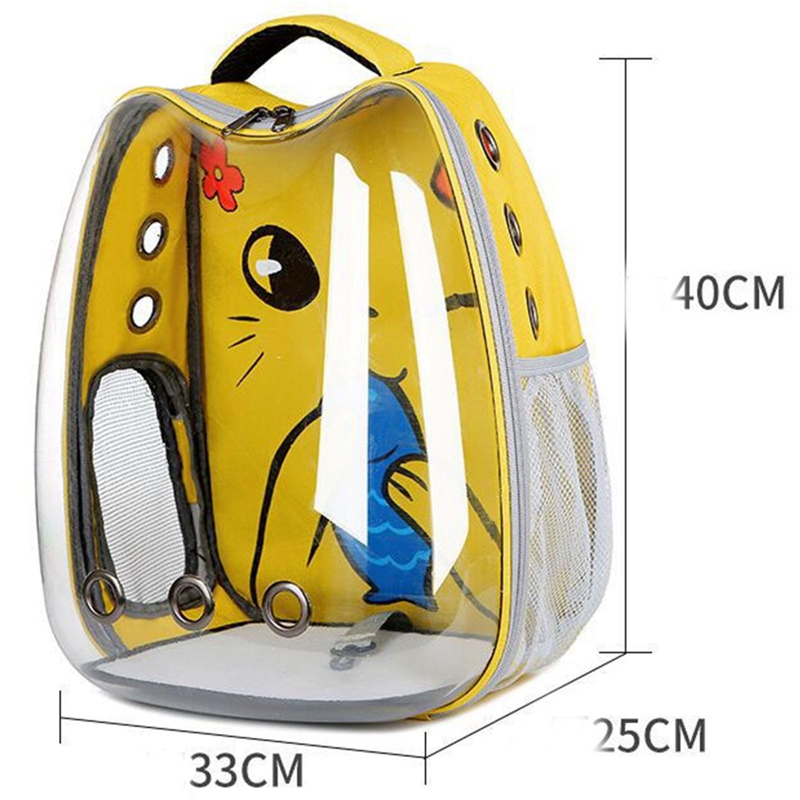 Zaino per trasportini per animali domestici, Borsa da viaggio per animali domestici, Borsa per zaino per animali domestici a bolle di capsula spaziale trasparente, Gabbia da